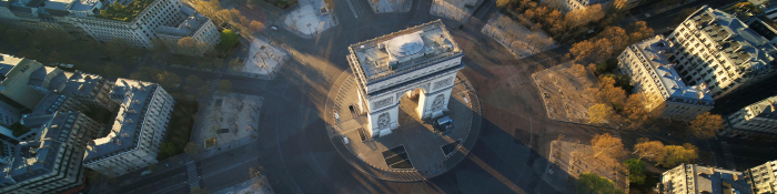 Place de l'Etoire par drone © AirBuzz 
