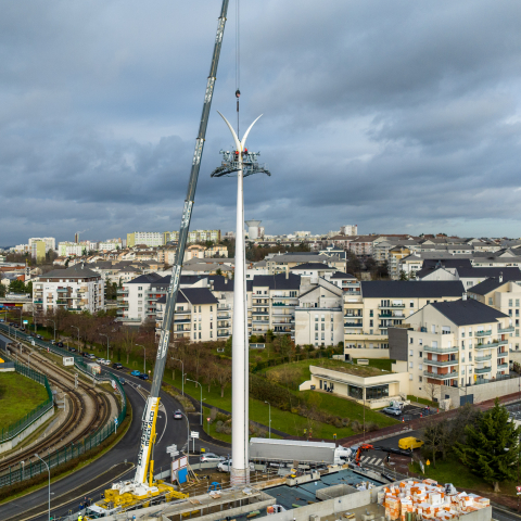 The first drone photos of the Ile-de-France urban cable car